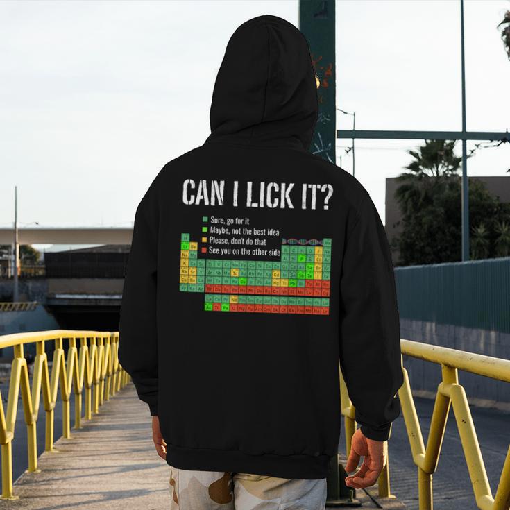 Can I Lick It Periodic Table Science Teacher Student Men's Hoodie Back Print, Science Teacher Gifts, funny design Can I Lick It Periodic Table Science Teacher Student Men's Hoodie Back Print, Science Teacher Gifts, funny design