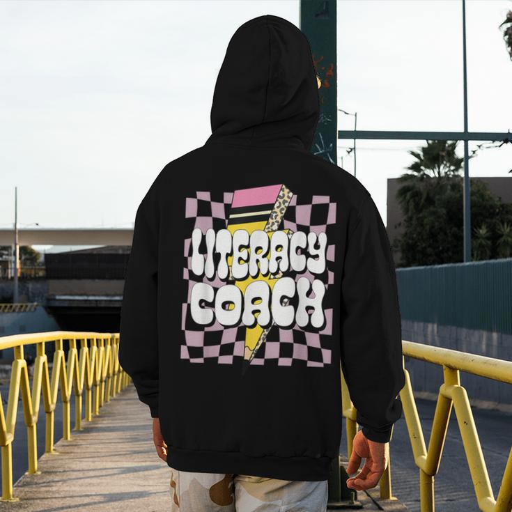 Literacy Coach Reading Specialist Facilitator Lead Teacher Men's Hoodie Back Print, funny design Literacy Coach Reading Specialist Facilitator Lead Teacher Men's Hoodie Back Print, funny design