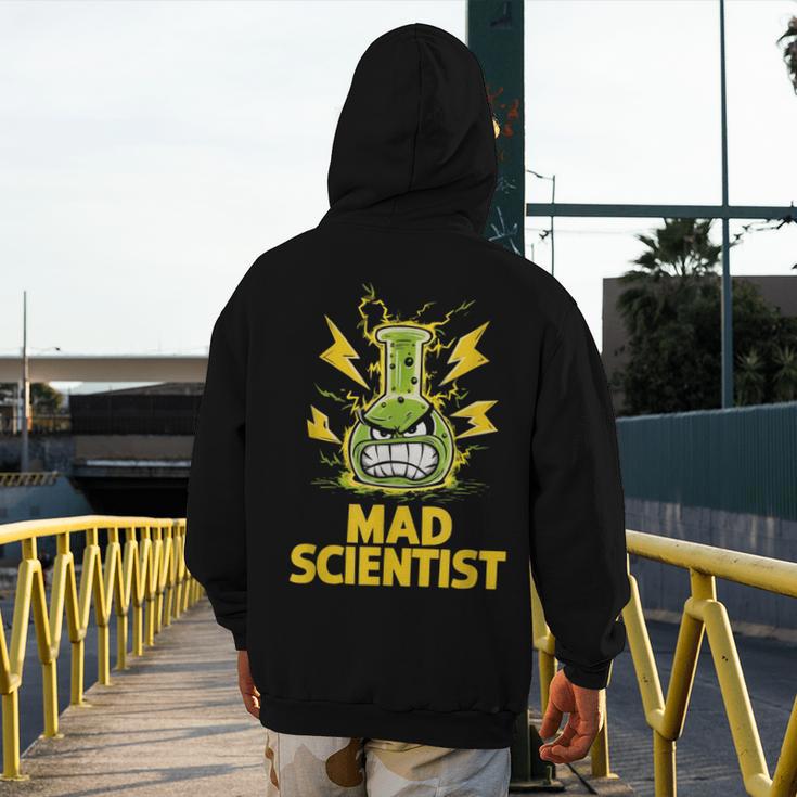 Mad Scientist Kids Youth Adult Science Teacher Chemistry Men's Hoodie Back Print, Science Teacher Gifts, funny design