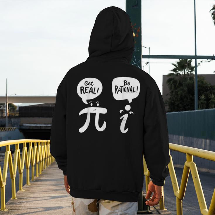 Math Teacher Math Student Be Real Get Rational Men's Hoodie Back Print, funny design Math Teacher Math Student Be Real Get Rational Men's Hoodie Back Print, funny design