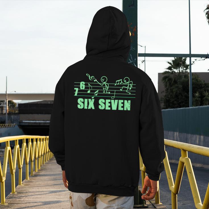 Musical 67 Music Meme Slang Six Seven Music Teacher Men's Hoodie Back Print, funny design Musical 67 Music Meme Slang Six Seven Music Teacher Men's Hoodie Back Print, funny design