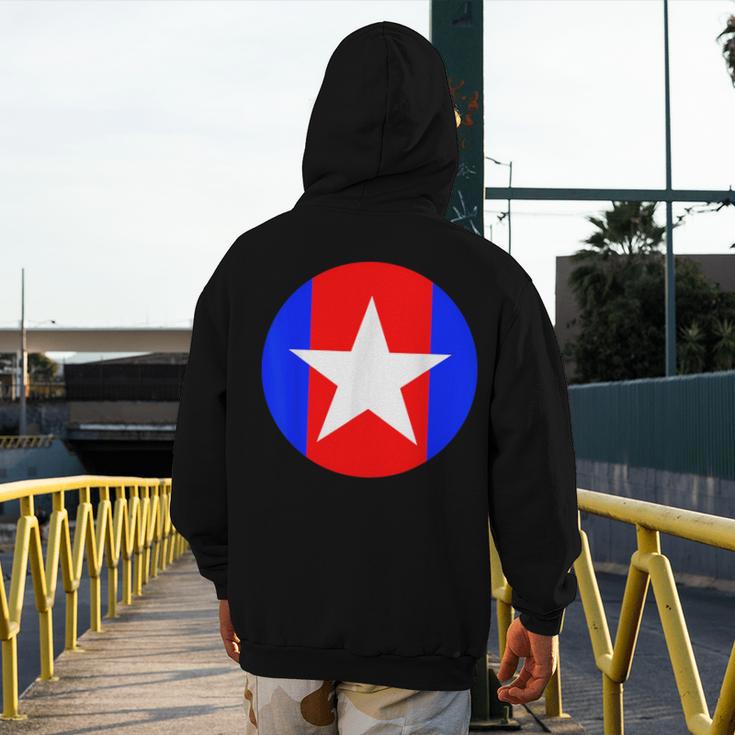 Nerdy Captain Sweatpants Retro Comic Book Fan Teacher Men's Hoodie Back Print, funny design Nerdy Captain Sweatpants Retro Comic Book Fan Teacher Men's Hoodie Back Print, funny design