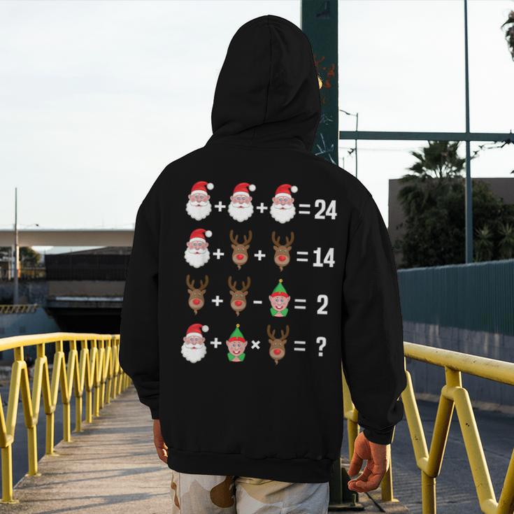 Order Of Operations Math Teacher Christmas Men's Hoodie Back Print, funny design