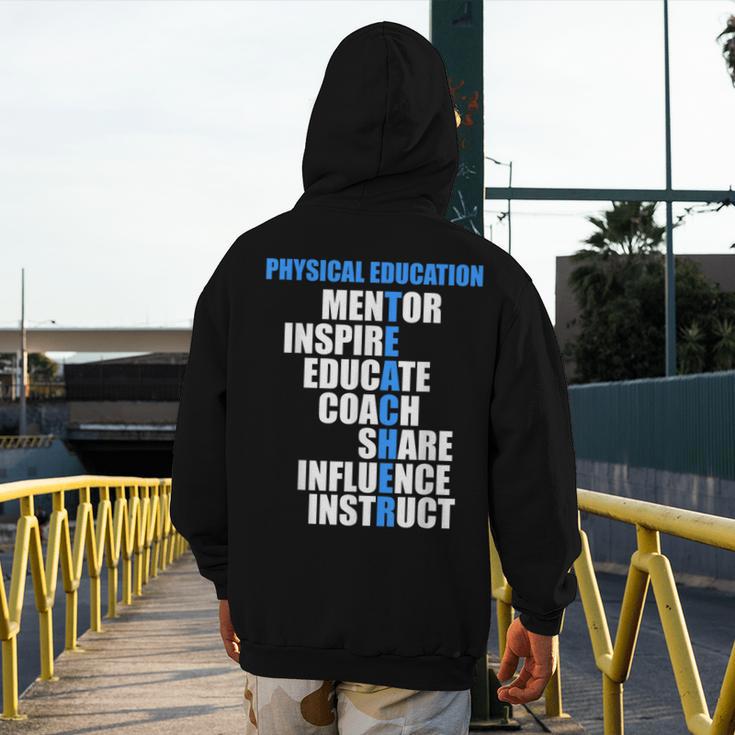 PE Physical Education Teacher For PE Teacher Men's Hoodie Back Print, Pe Teacher Gifts, funny design PE Physical Education Teacher For PE Teacher Men's Hoodie Back Print, Pe Teacher Gifts, funny design
