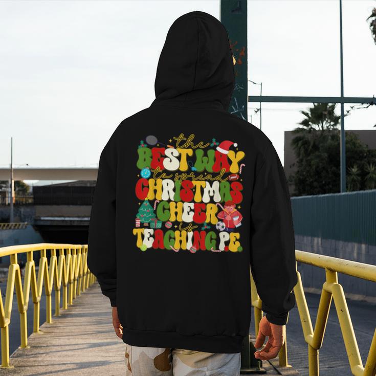 PE Teacher Christmas Holiday Men's Hoodie Back Print, Pe Teacher Gifts, funny design