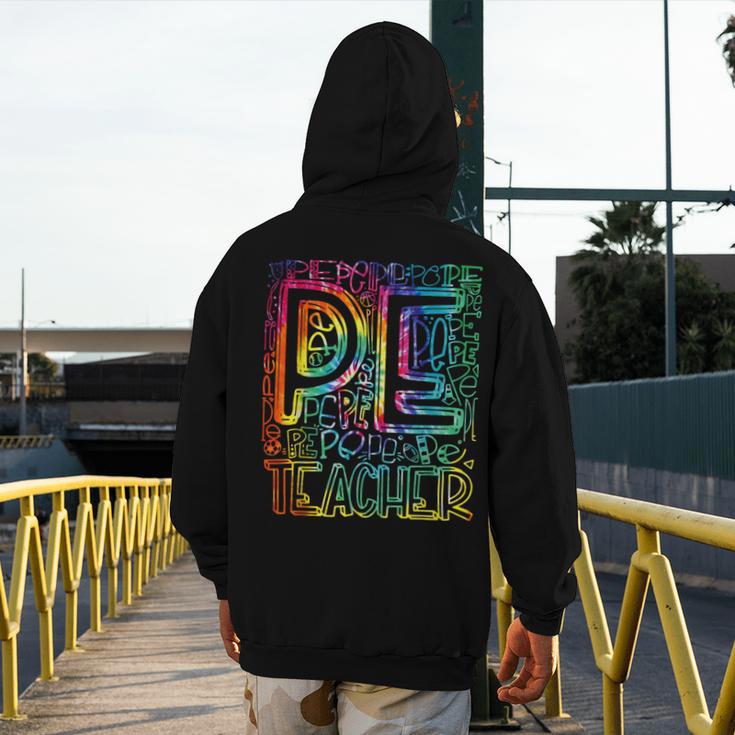 PE Teacher Phys Ed Tie Dye Physical Education Appreciation Men's Hoodie Back Print, Pe Teacher Gifts, funny design PE Teacher Phys Ed Tie Dye Physical Education Appreciation Men's Hoodie Back Print, Pe Teacher Gifts, funny design