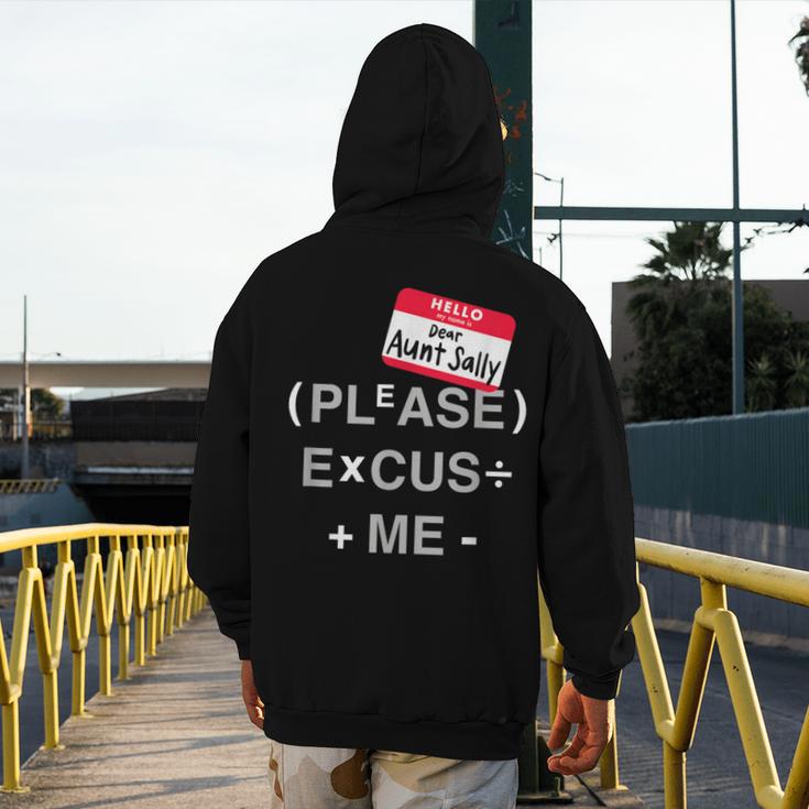 PEMDAS Math Teacher Halloween Costume Men's Hoodie Back Print, funny design PEMDAS Math Teacher Halloween Costume Men's Hoodie Back Print, funny design