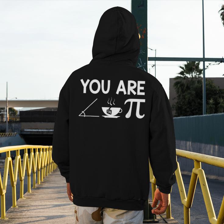 Pi Day Shirt Women Teacher 2022 Math Cutie Pie Acute Tea Pie Men's Hoodie Back Print, funny design
