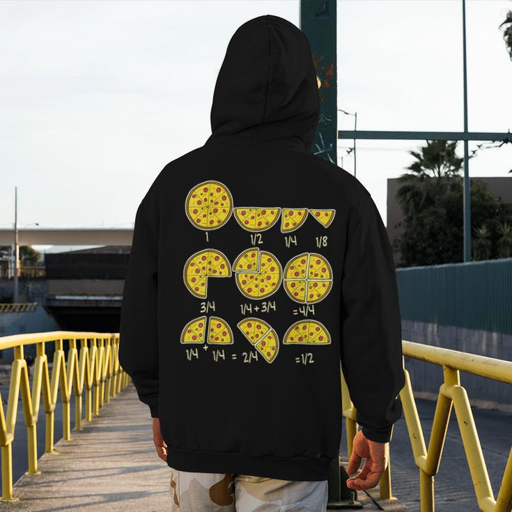 Pizza Salami Cheese Quick Math Fractions Math Teachers For Men Women Girls Kids Men's Hoodie Back Print, funny design Pizza Salami Cheese Quick Math Fractions Math Teachers For Men Women Girls Kids Men's Hoodie Back Print, funny design