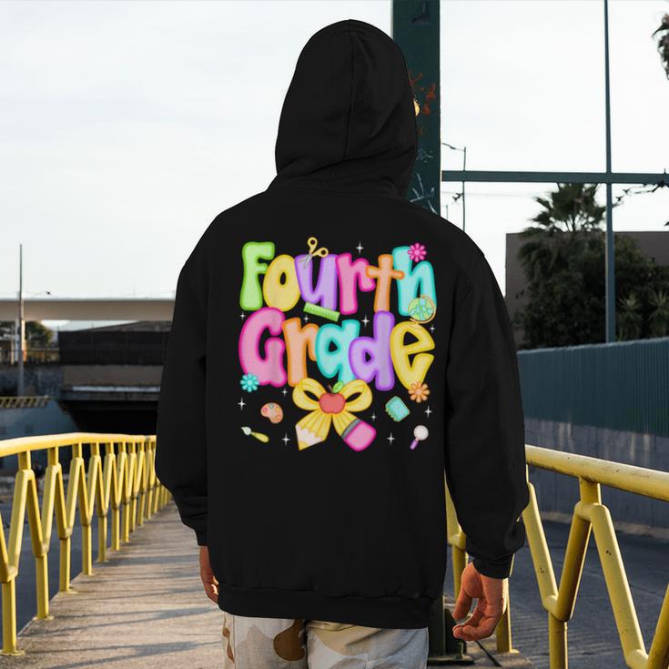 Preppy Fourth Grade Back To School 4th Grade Teacher Girls Men's Hoodie Back Print, 4th Grade Teacher Gifts, funny design Preppy Fourth Grade Back To School 4th Grade Teacher Girls Men's Hoodie Back Print, 4th Grade Teacher Gifts, funny design