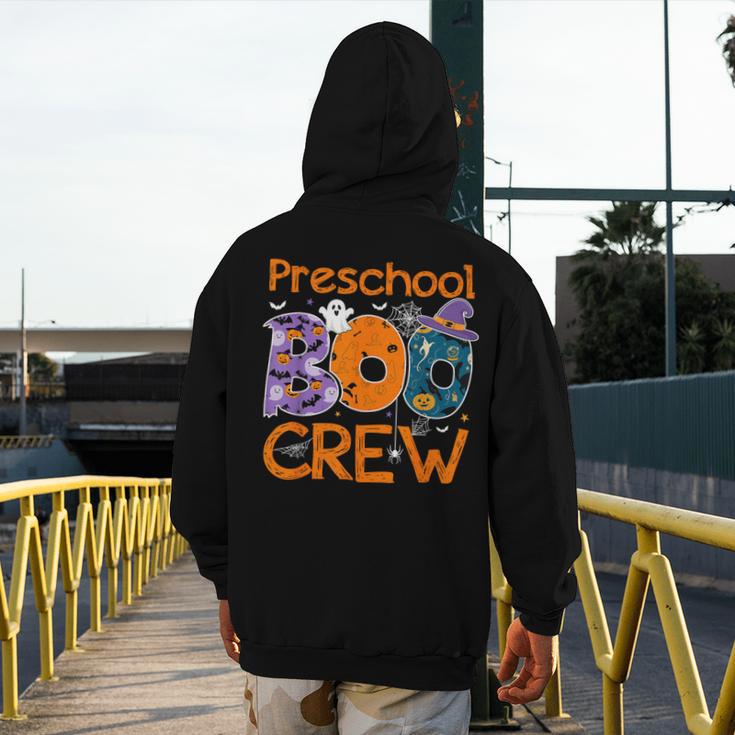 Preschool Boo Crew Preschool Halloween Teacher Kids Men's Hoodie Back Print, funny design Preschool Boo Crew Preschool Halloween Teacher Kids Men's Hoodie Back Print, funny design
