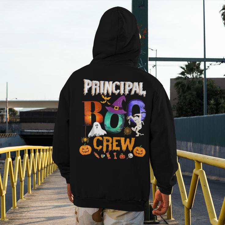 Principal Boo Crew Teacher Student Halloween Costume For Men Women Kids Men's Hoodie Back Print, funny design Principal Boo Crew Teacher Student Halloween Costume For Men Women Kids Men's Hoodie Back Print, funny design