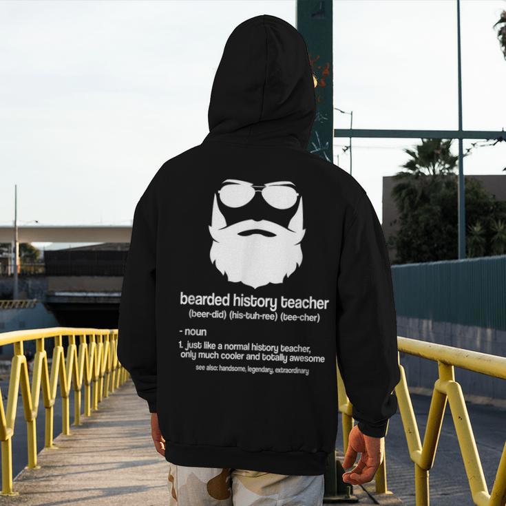 Professor Ancient Teaching Education Bearded History Teacher Men's Hoodie Back Print, History Teacher Gifts, funny design Professor Ancient Teaching Education Bearded History Teacher Men's Hoodie Back Print, History Teacher Gifts, funny design