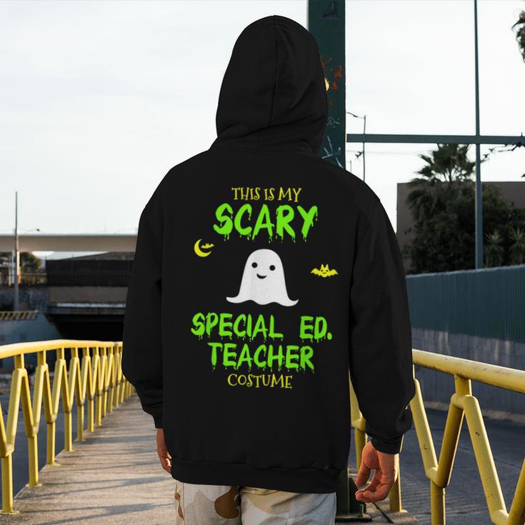Scary Special Education Ed Teacher Costume Halloween Easy Men's Hoodie Back Print, funny design Scary Special Education Ed Teacher Costume Halloween Easy Men's Hoodie Back Print, funny design