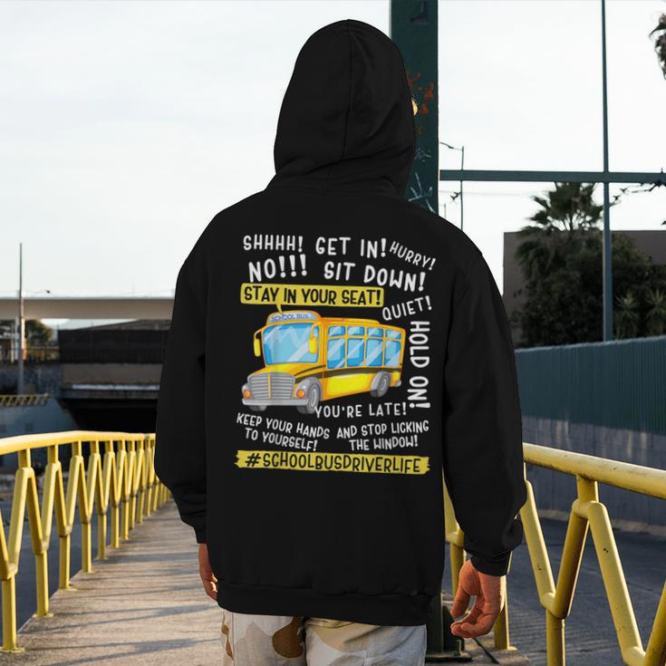 School Bus Driver Life Last Day Of School Teacher Kids Men's Hoodie Back Print, funny design School Bus Driver Life Last Day Of School Teacher Kids Men's Hoodie Back Print, funny design