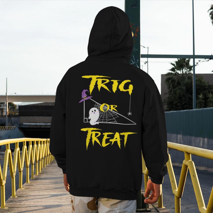 School Math Teacher Halloween 2022 Trig Or Treat Shirt Men's Hoodie Back Print, funny design School Math Teacher Halloween 2022 Trig Or Treat Shirt Men's Hoodie Back Print, funny design