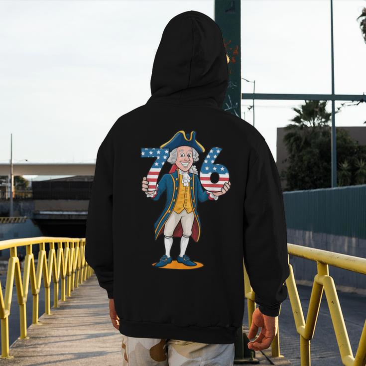 Six Seven 6 7 7 6 George Washington Teacher American Men's Hoodie Back Print, funny design