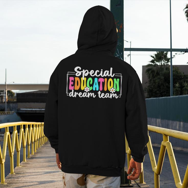 Special Education Dream Team Back To School SPED Teacher Men's Hoodie Back Print, funny design Special Education Dream Team Back To School SPED Teacher Men's Hoodie Back Print, funny design