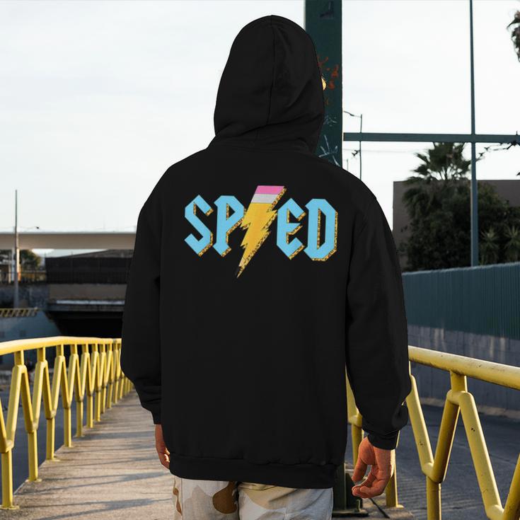 Special Education SPED Rocks Teacher Back To School Rock Men's Hoodie Back Print, funny design Special Education SPED Rocks Teacher Back To School Rock Men's Hoodie Back Print, funny design
