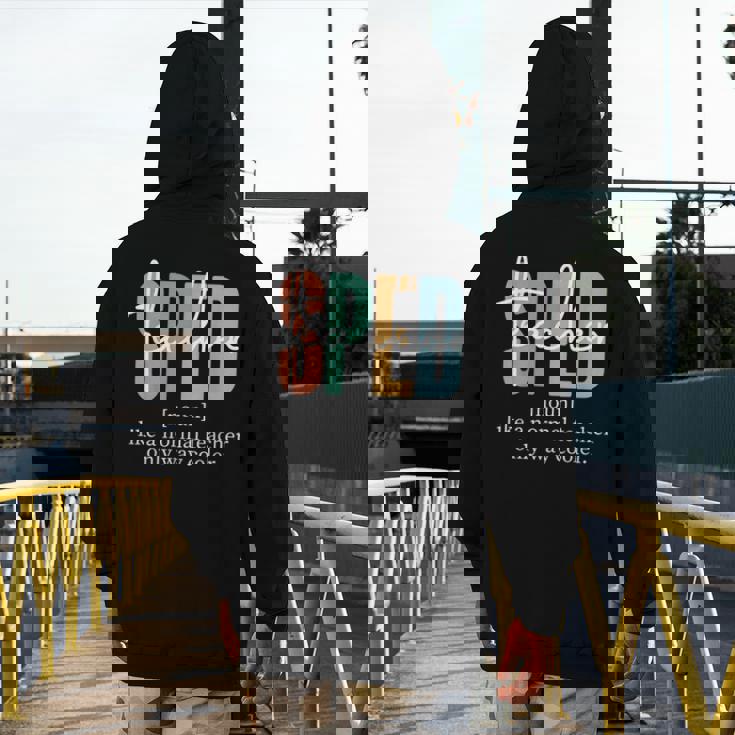 Special Education Sped Teacher Definition For Women &amp; Men Men&#x27;s Hoodie Back Print, funny design