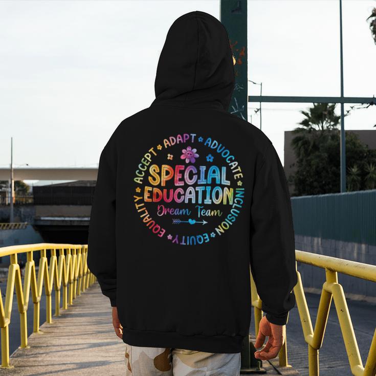 Special Education Squad Dream Team SPED Teacher Back School Men's Hoodie Back Print, funny design Special Education Squad Dream Team SPED Teacher Back School Men's Hoodie Back Print, funny design