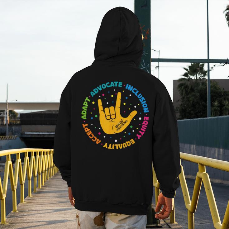 Special Education Teacher Inspirational SPED Teachers Autism Men's Hoodie Back Print, funny design Special Education Teacher Inspirational SPED Teachers Autism Men's Hoodie Back Print, funny design