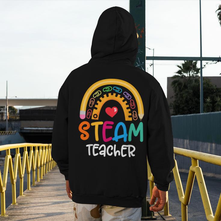 STEAM Teacher Squad Team Crew Back To School STEM Special Men's Hoodie Back Print, funny design STEAM Teacher Squad Team Crew Back To School STEM Special Men's Hoodie Back Print, funny design