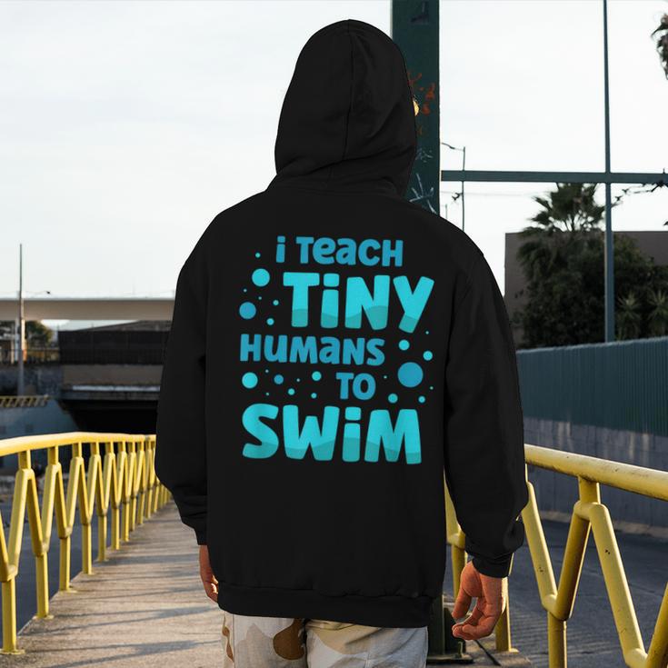 Swimming Teacher I Teach Tiny Humans To Swim Swim Instructor Men's Hoodie Back Print, funny design Swimming Teacher I Teach Tiny Humans To Swim Swim Instructor Men's Hoodie Back Print, funny design