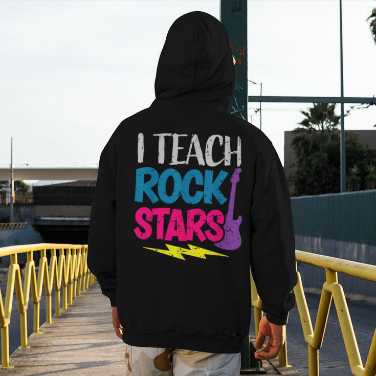I Teach Rockstars Tee Orchestra Music Teacher Back To School Men's Hoodie Back Print, funny design I Teach Rockstars Tee Orchestra Music Teacher Back To School Men's Hoodie Back Print, funny design