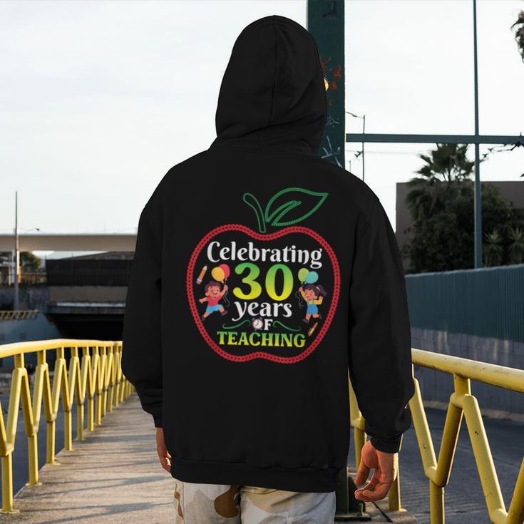 Teacher Celebrating 30 Years Of Teaching Students School Men's Hoodie Back Print, funny design Teacher Celebrating 30 Years Of Teaching Students School Men's Hoodie Back Print, funny design
