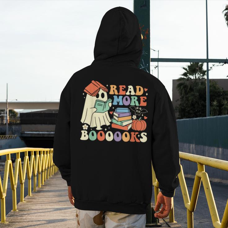 Teacher Halloween Cute Booooks Ghost Read More Books Men's Hoodie Back Print, funny design