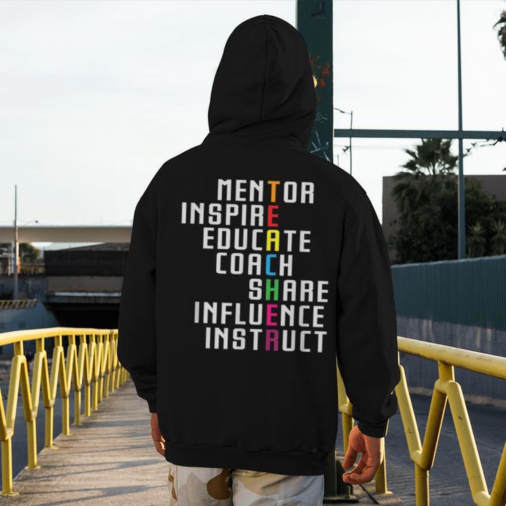 Teacher Inspirational Educator Favorite School Teacher Men Women Girls Kids Men's Hoodie Back Print, funny design Teacher Inspirational Educator Favorite School Teacher Men Women Girls Kids Men's Hoodie Back Print, funny design
