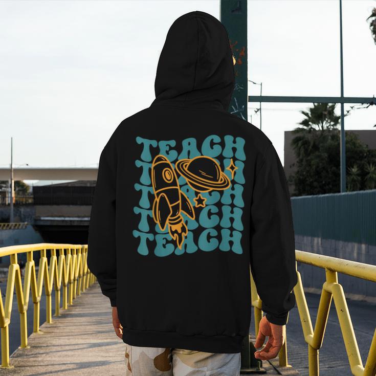 Teacher Outer Space Science Astronomy Planet Saturn Teach Men's Hoodie Back Print, Science Teacher Gifts, funny design Teacher Outer Space Science Astronomy Planet Saturn Teach Men's Hoodie Back Print, Science Teacher Gifts, funny design