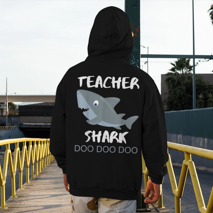 Teacher Shark Shirt Christmas Idea For Him Her Men's Hoodie Back Print, funny design Teacher Shark Shirt Christmas Idea For Him Her Men's Hoodie Back Print, funny design