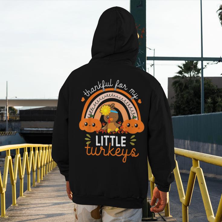 Teacher Thanksgiving Shirt Thankful For My Little Turkeys Men's Hoodie Back Print, funny design Teacher Thanksgiving Shirt Thankful For My Little Turkeys Men's Hoodie Back Print, funny design