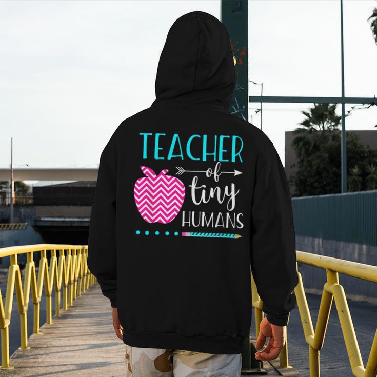 Teacher Of Tiny Humans Preschool Pre K Kindergarten Teacher Men's Hoodie Back Print, funny design Teacher Of Tiny Humans Preschool Pre K Kindergarten Teacher Men's Hoodie Back Print, funny design