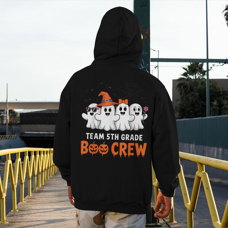Team 5th Grade Boo Crew Halloween Teacher Student Costume Men's Hoodie Back Print, funny design