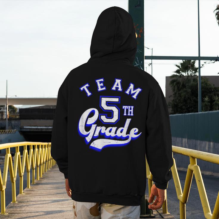 Team 5th Grade Fifth For Teacher Or Students Men's Hoodie Back Print, funny design Team 5th Grade Fifth For Teacher Or Students Men's Hoodie Back Print, funny design