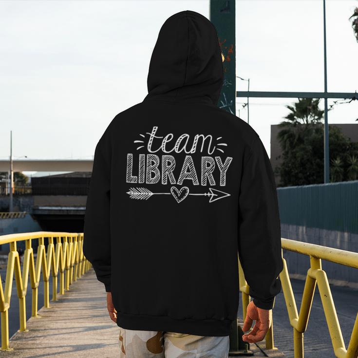 Team Library Tee Teacher Student Back To School Men's Hoodie Back Print, funny design Team Library Tee Teacher Student Back To School Men's Hoodie Back Print, funny design