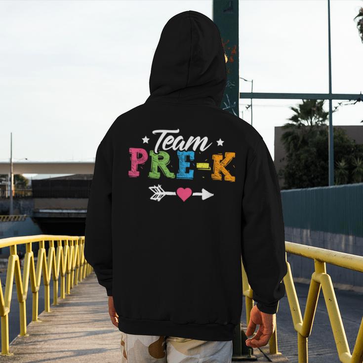 Team Pre-K Shirt PreSchool Teacher Student Back To School Men's Hoodie Back Print, funny design Team Pre-K Shirt PreSchool Teacher Student Back To School Men's Hoodie Back Print, funny design