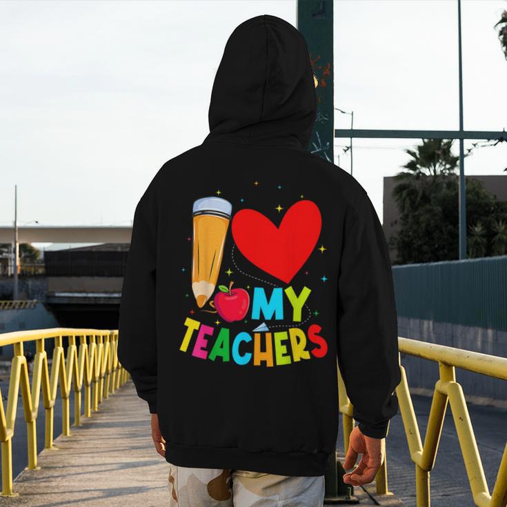 Teens Graduation I Heart My Teachers I Love My Teachers Men's Hoodie Back Print, funny design Teens Graduation I Heart My Teachers I Love My Teachers Men's Hoodie Back Print, funny design