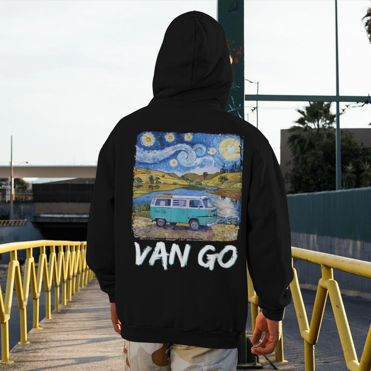Van Go Retro Vanlife Art Teacher Men's Hoodie Back Print, funny design Van Go Retro Vanlife Art Teacher Men's Hoodie Back Print, funny design