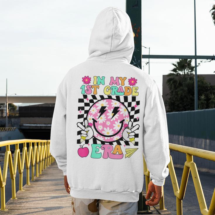 In My 1st Grade Era Smile Face Back To School Teacher Kid Men's Hoodie Back Print, funny design In My 1st Grade Era Smile Face Back To School Teacher Kid Men's Hoodie Back Print, funny design