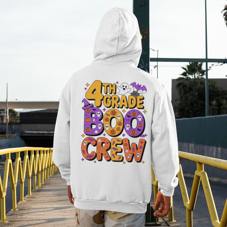 4th Grade Boo Crew Ghost Halloween Teacher Costume Men's Hoodie Back Print, 4th Grade Teacher Gifts, funny design 4th Grade Boo Crew Ghost Halloween Teacher Costume Men's Hoodie Back Print, 4th Grade Teacher Gifts, funny design