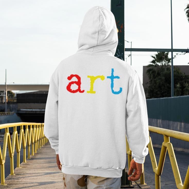 Art Teacher Artists Men's Hoodie Back Print, funny design