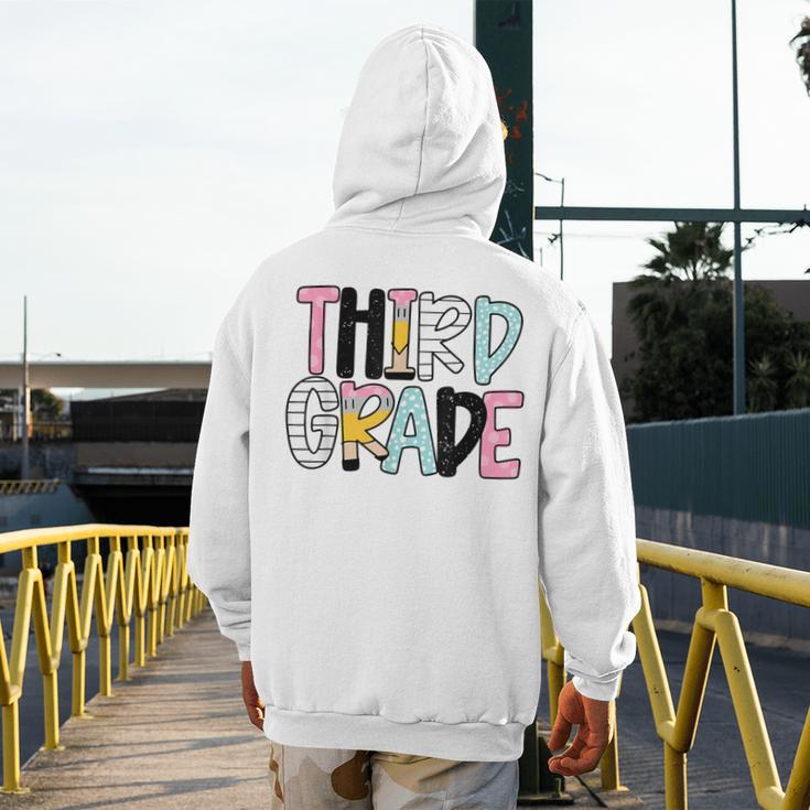 Back To School Third Grade Teacher First Day Of 3rd Grade Men's Hoodie Back Print, First Grade Teacher Gifts, funny design Back To School Third Grade Teacher First Day Of 3rd Grade Men's Hoodie Back Print, First Grade Teacher Gifts, funny design