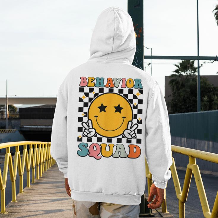 Behavior Squad Specialist Analyst Behavior Teacher Retro Men's Hoodie Back Print, funny design Behavior Squad Specialist Analyst Behavior Teacher Retro Men's Hoodie Back Print, funny design