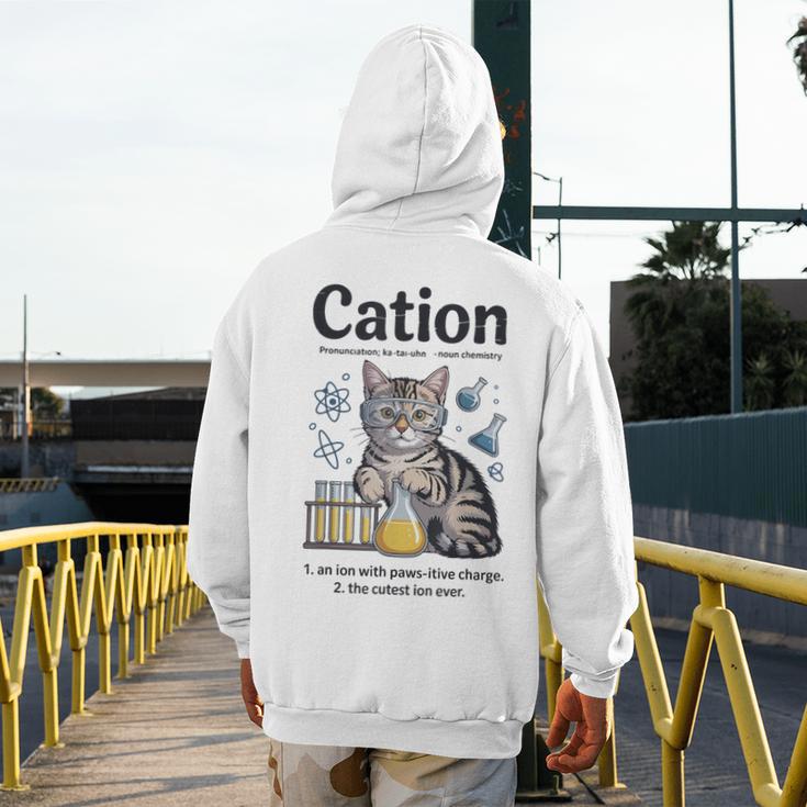 Cation Shirt Cat Science Chemistry Teacher Chemist Pun Men's Hoodie Back Print, Science Teacher Gifts, funny design Cation Shirt Cat Science Chemistry Teacher Chemist Pun Men's Hoodie Back Print, Science Teacher Gifts, funny design