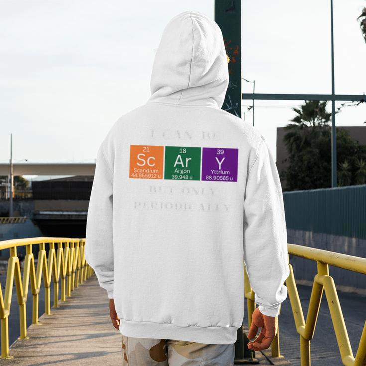 Chemisty Science Teacher Periodic Table Halloween Men's Hoodie Back Print, Science Teacher Gifts, funny design