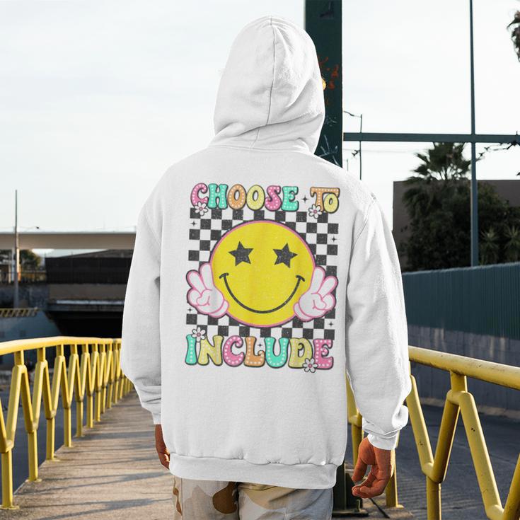 Choose To Include Special Education Teacher Autism Awareness Men's Hoodie Back Print, funny design